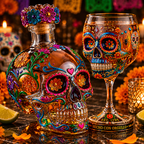 💀 Day of the Dead Skull Decanter Set™ – FREE Matching Goblet While Supplies Last💋