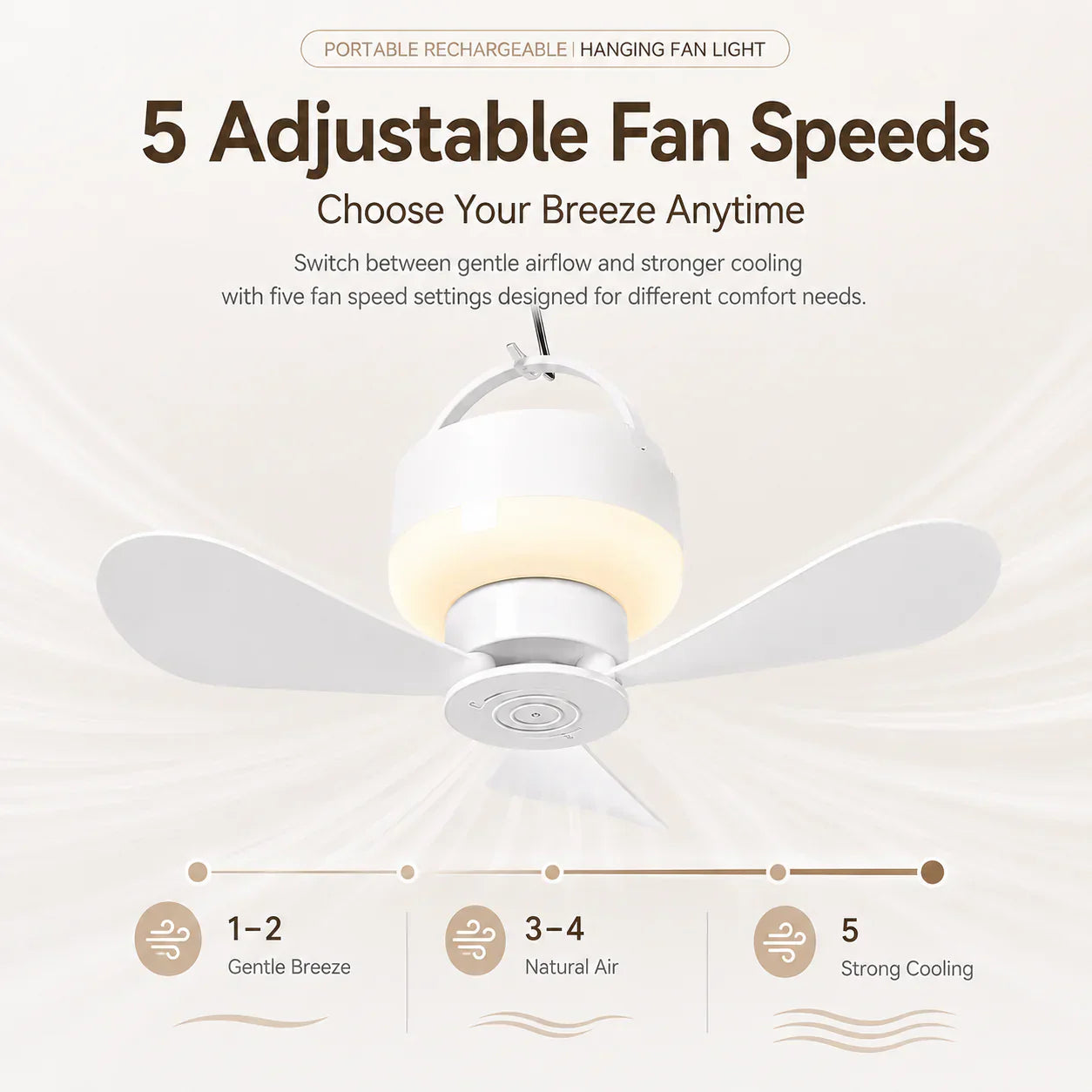 Portable Camping Light – Rechargeable and Hangable for Outdoor Use💋