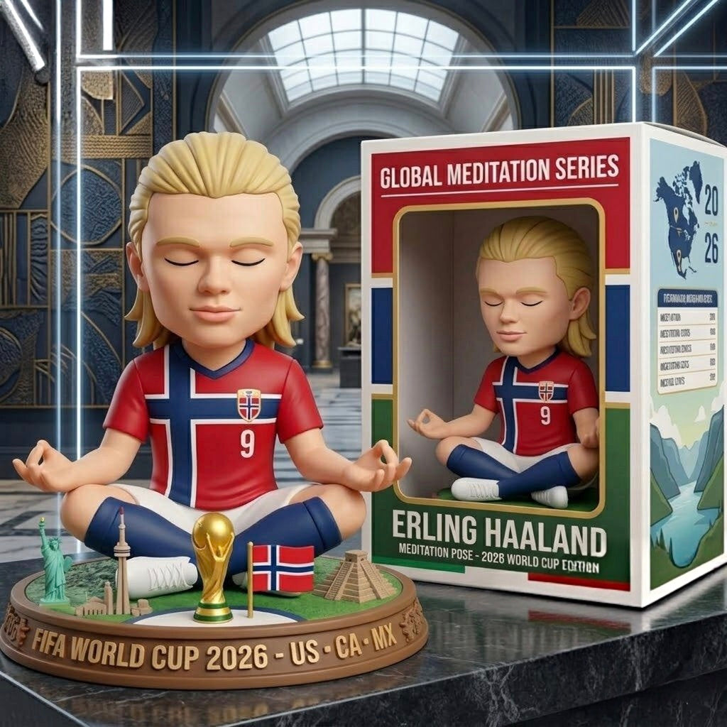 Erling Haaland 2026 World Cup Meditation Pose Collectible Figurine💋