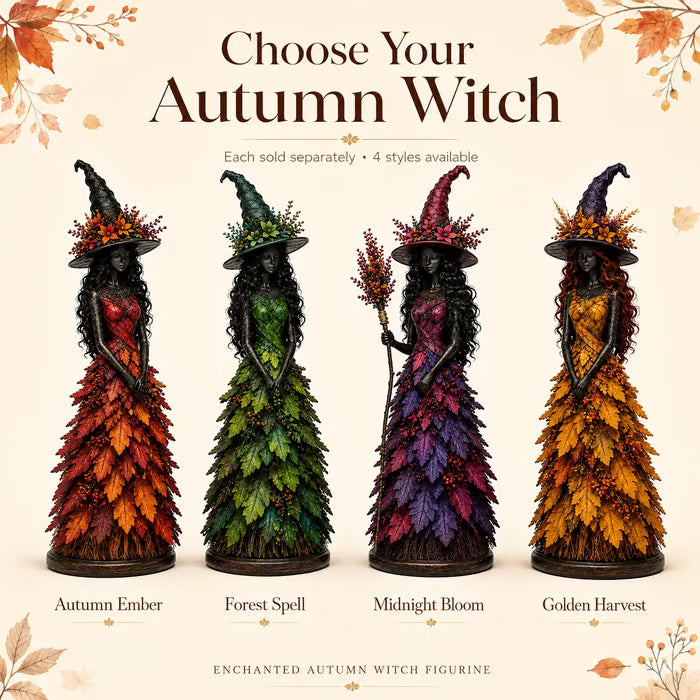 🧙‍♀️Enchanted Autumn Witch Figurine💋