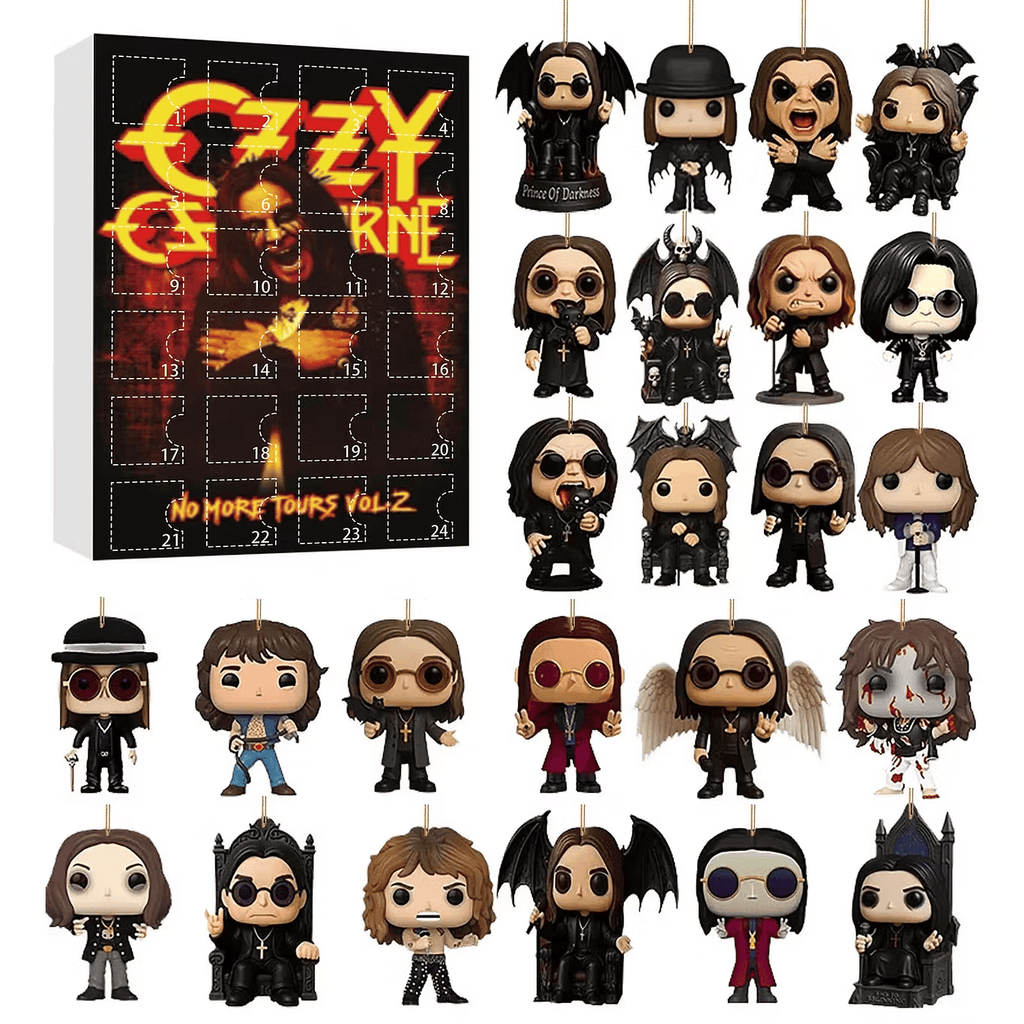 2026 Dark Rock Themed Advent Calendar – 24-Day Exclusive Mini Figure Collectible Christmas Countdown💋