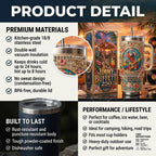 🦜 Jimmy Buffett "250 Years of Freedom" Insulated Handle Tumbler 🎸💋
