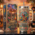 🦜 Jimmy Buffett "250 Years of Freedom" Insulated Handle Tumbler 🎸💋