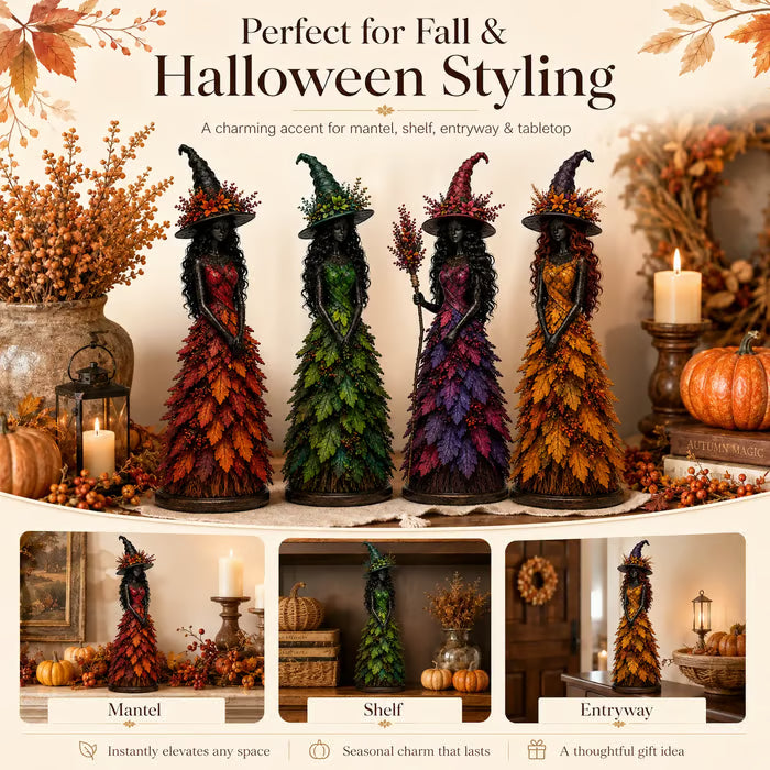 🧙‍♀️Enchanted Autumn Witch Figurine💋