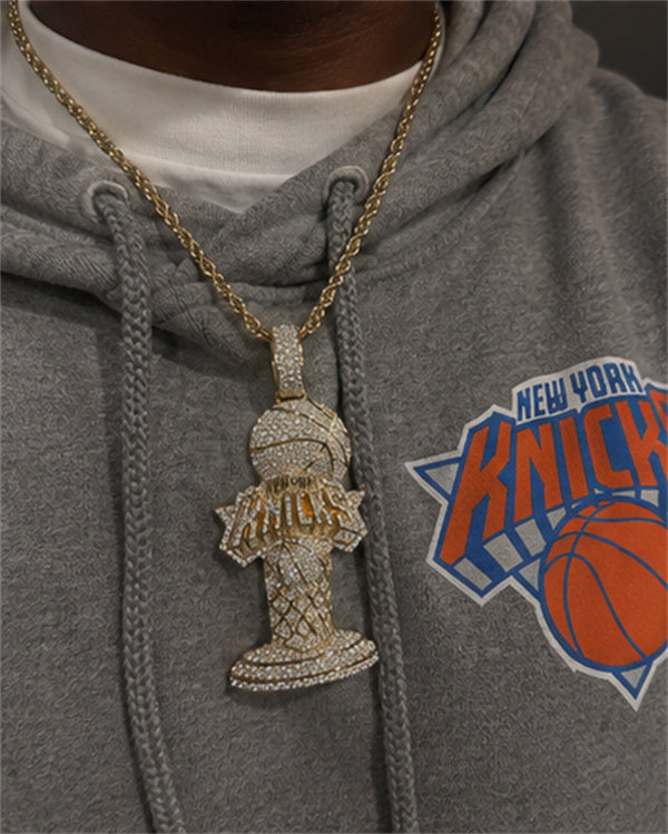 Handmade New York Knicks Championship Trophy Pendant💋