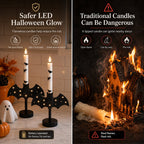 🎃🦇 Flameless Bat Candle Holders for a Safer Halloween Glow💋