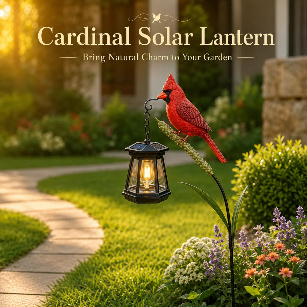 🐦 Cardinal Solar Light—A Beautiful Garden Light That Feels Full of Life💋