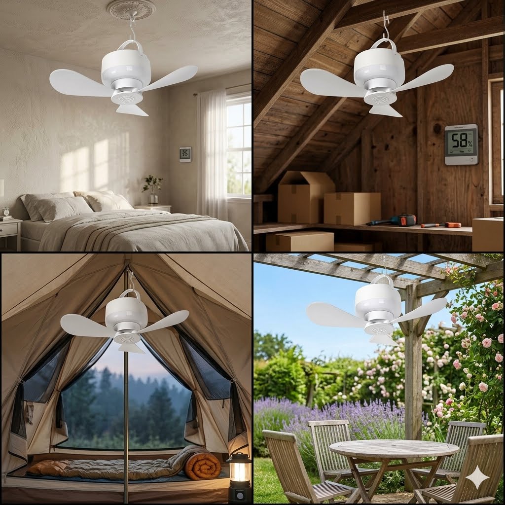 Portable Camping Light – Rechargeable and Hangable for Outdoor Use💋