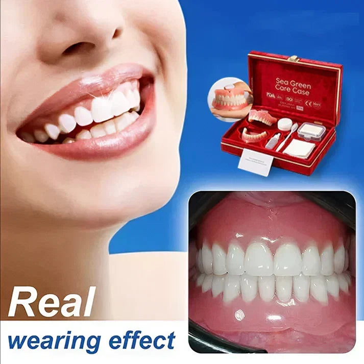 Ends Today: 49.99% OFF! Medical Full Denture with Strong Suction