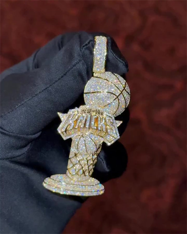 Handmade New York Knicks Championship Trophy Pendant💋
