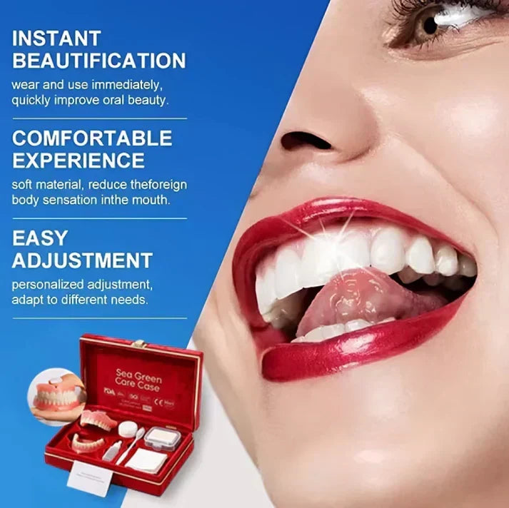 Ends Today: 49.99% OFF! Medical Full Denture with Strong Suction