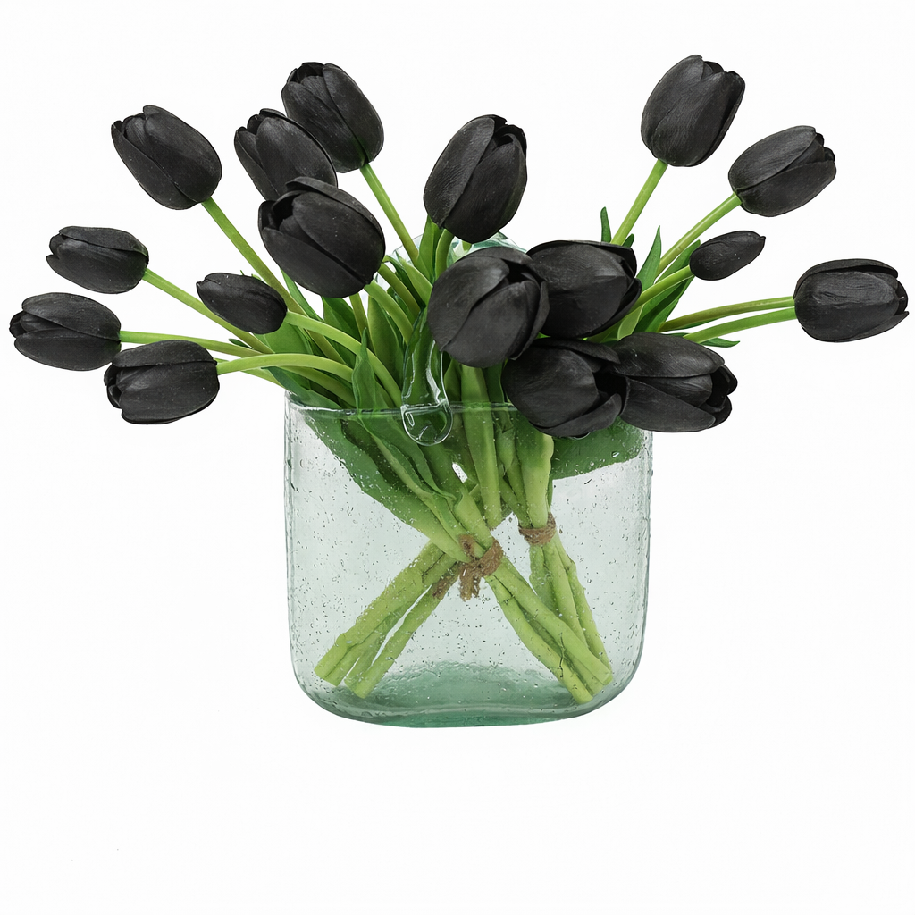 Artificial Tulips Flowers, Real Touch Latex Bouquet,Easter-ready Spring Décor
