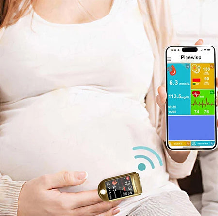 🏆 2026 Best Seller | Limited-Time 50% OFF🩸| Health America Subsidized Product | Pinewisp™ Professional 12in1 Glucose & Vital Signs Monitor-Painless, Fast, Precise& FDA-Backed(Made in California, USA)