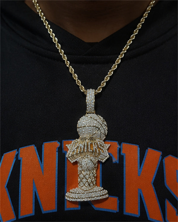 Handmade New York Knicks Championship Trophy Pendant💋