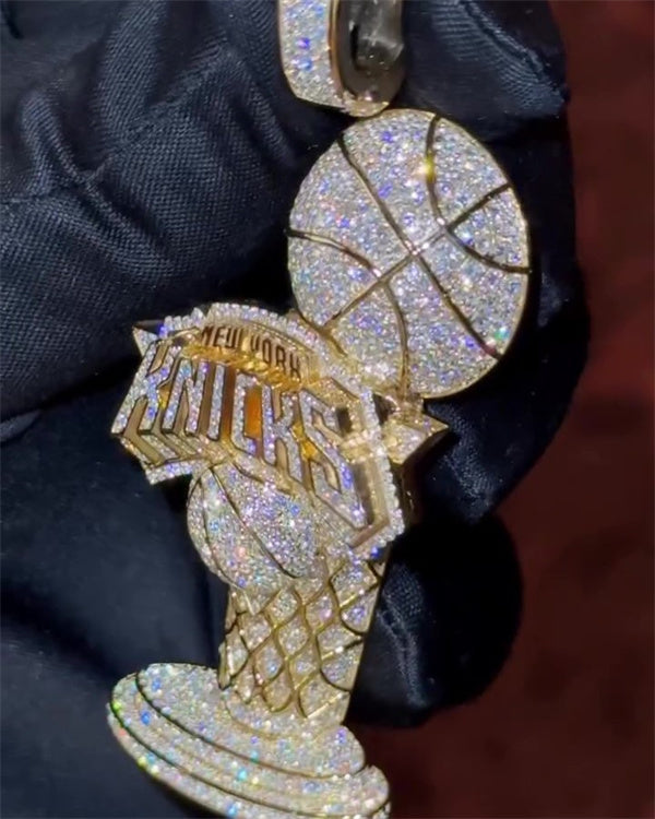 Handmade New York Knicks Championship Trophy Pendant💋
