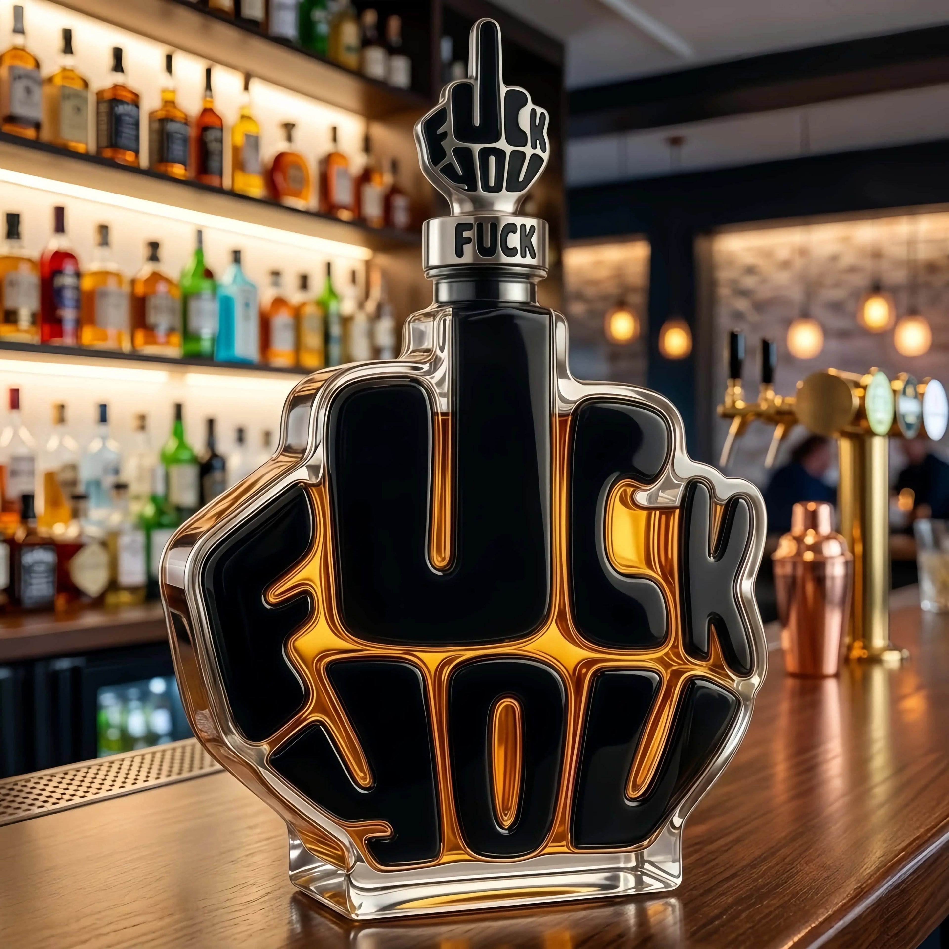 Novelty Middle Finger Whiskey Decanter Set💋