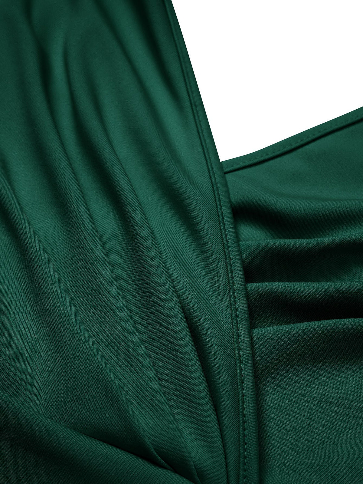 Stunncal Celebrities Elegant Solid Solid Color V Neck Waist Skirt Dresses