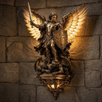 🔥LAST DAY 60% OFF⏰-St. Michael Guardian Angel Wall Light🕊️💋