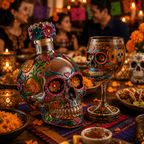 💀 Day of the Dead Skull Decanter Set™ – FREE Matching Goblet While Supplies Last💋