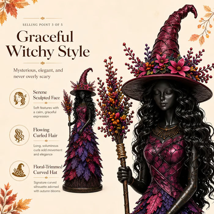 🧙‍♀️Enchanted Autumn Witch Figurine💋