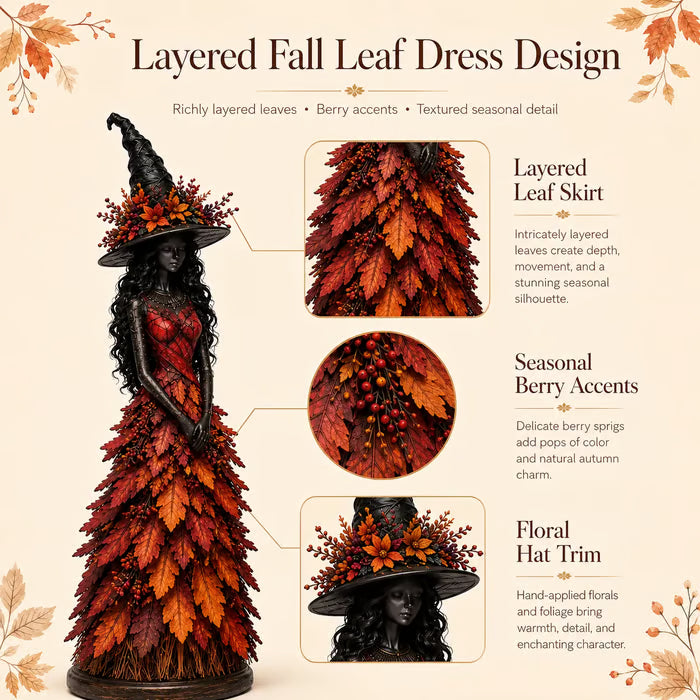 🧙‍♀️Enchanted Autumn Witch Figurine💋