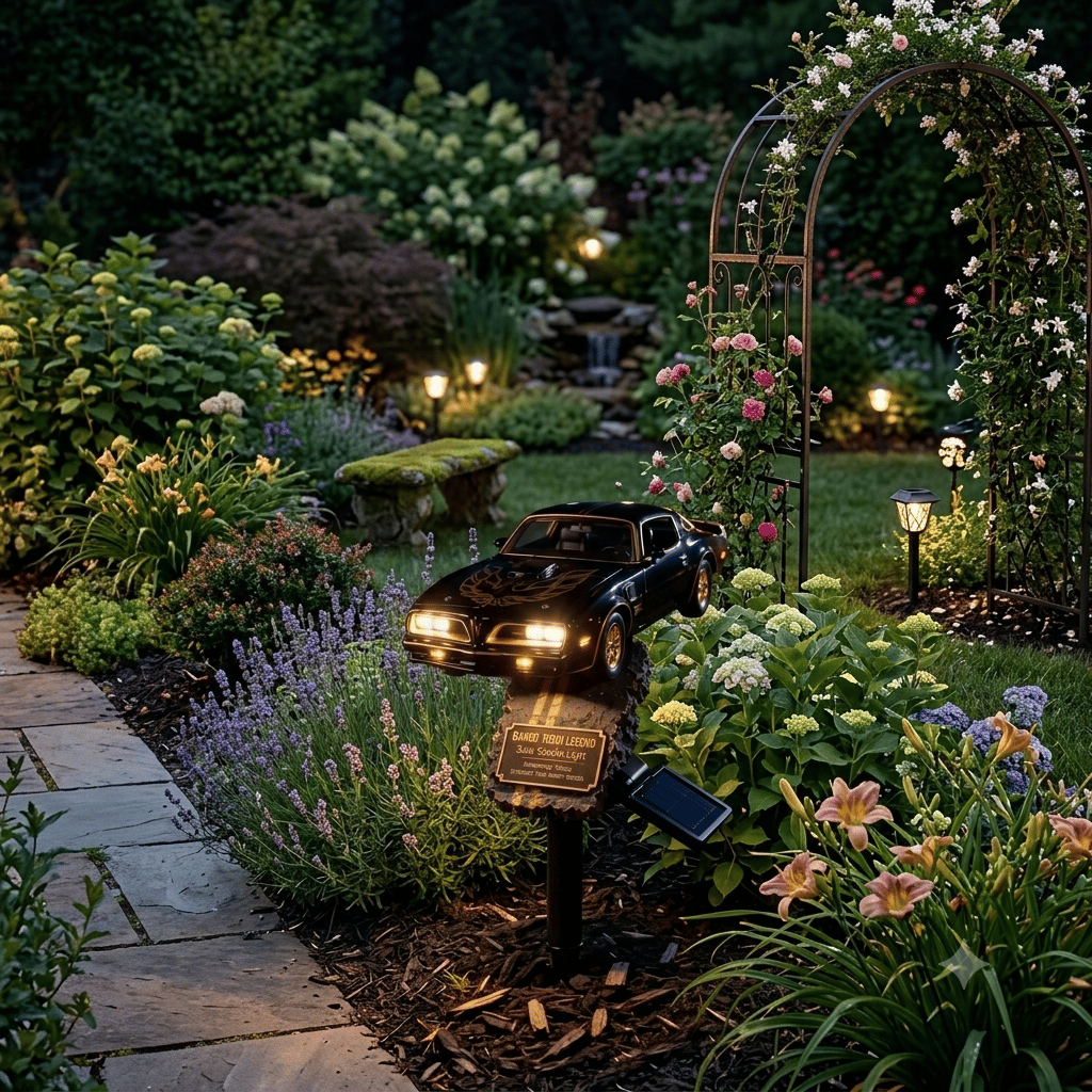 🏎️Bandit Road Legend Muscle Car Solar Garden Light💋