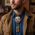 🎁🎉Only $24.99 This Week🌟🎉USA 250th Anniversary Eagle Bolo Tie💋