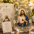 🙏Sacred Heart of Jesus Glass Cup💋