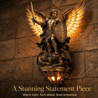🔥LAST DAY 60% OFF⏰-St. Michael Guardian Angel Wall Light🕊️💋