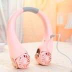 🥳2026 HOT SALE🥳💞50K+ SOLD!🍃 Neck Air Conditioner Fan – Ultra‑quiet, 360° rotating, 3 speeds. Hands‑free cooling, long battery. Summer essential! 🌬️💋