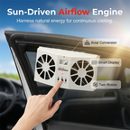 🌞Solar Powered Car Exhaust Fan💋