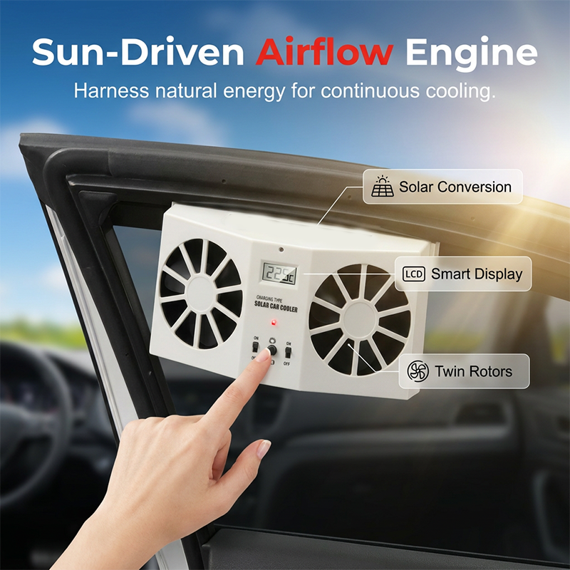 🌞Solar Powered Car Exhaust Fan💋